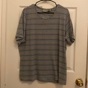 Vintage plus size 90s Y2K Stripe Top